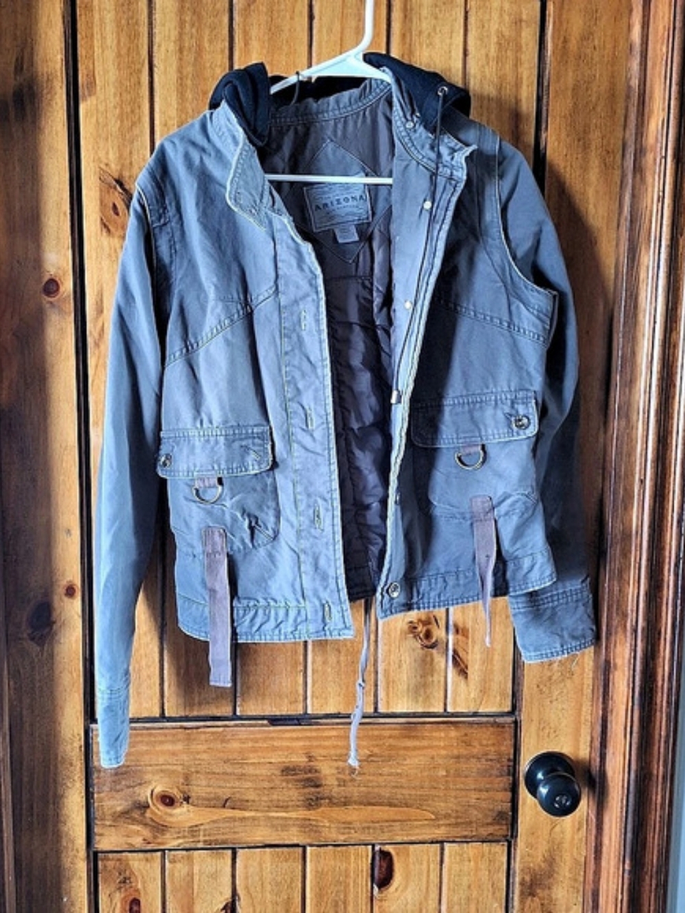 Arizona Jean Company Original Arizona Utility Jacket Gray Size Medium